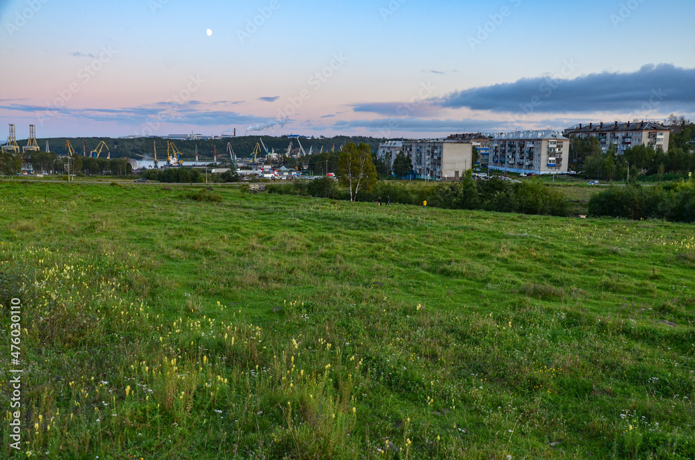 Vanino township and Vanino sea trade port in Khabarovsky krai, Russia	