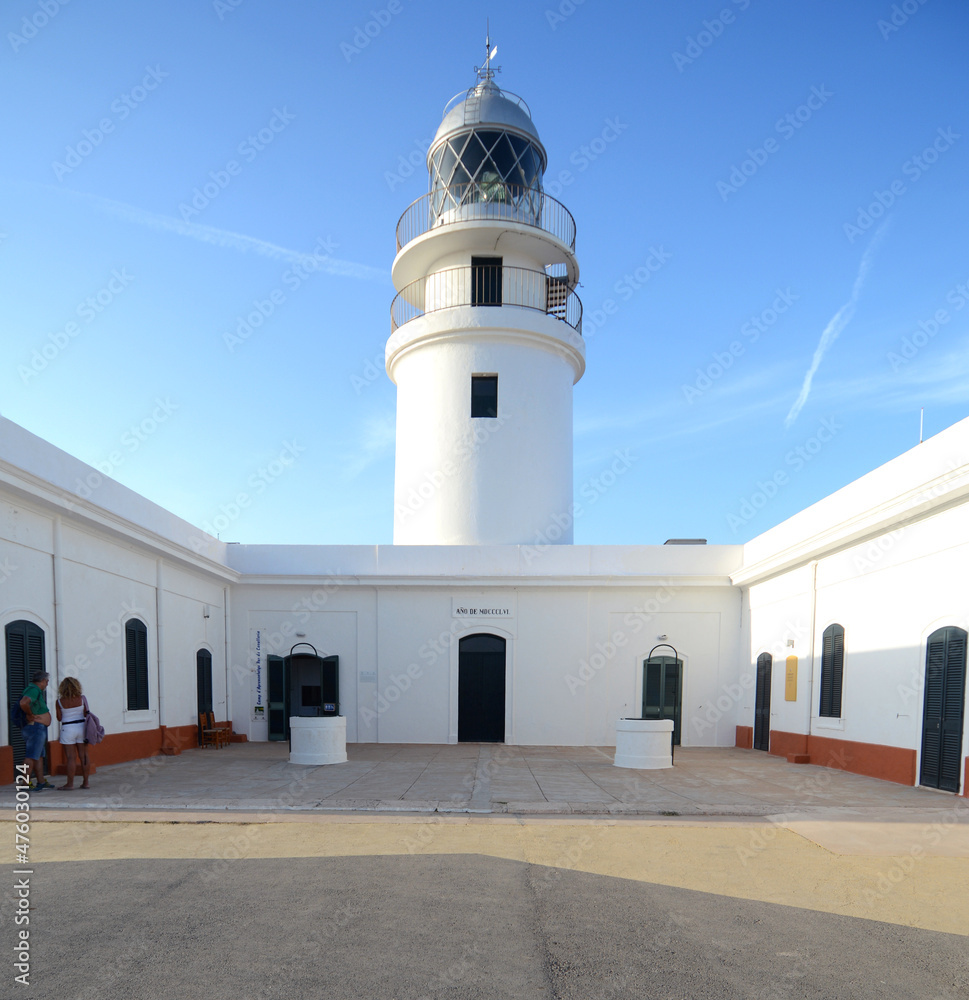 the Fornells lighthouse is one on the north coast of Mallorca