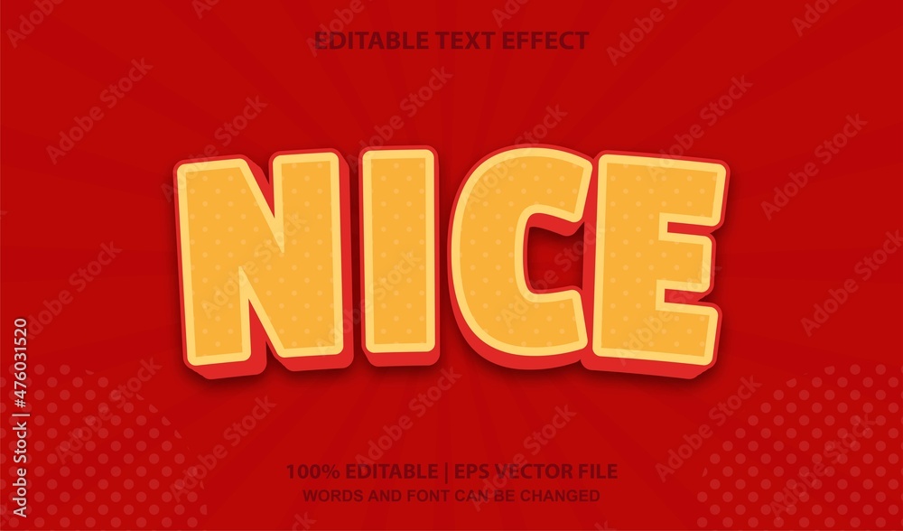 Nice Editable Text Effect Style Nice Editable Text Effect Style
