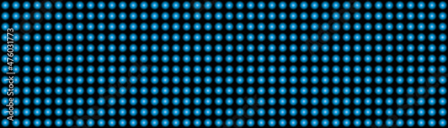  Illustration of blue lights panel. Digital panel formed by blue lights. 