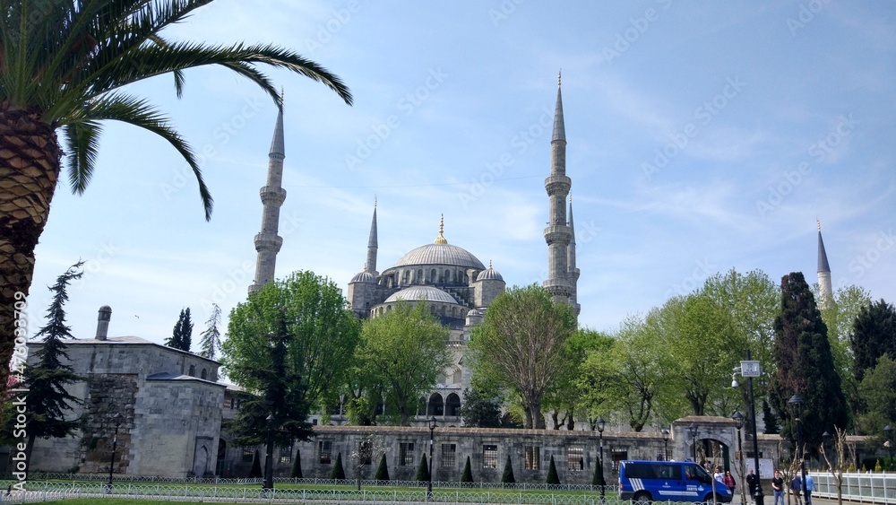 Naklejka premium Sultanahmet Mosque in Istanbul, Turkey