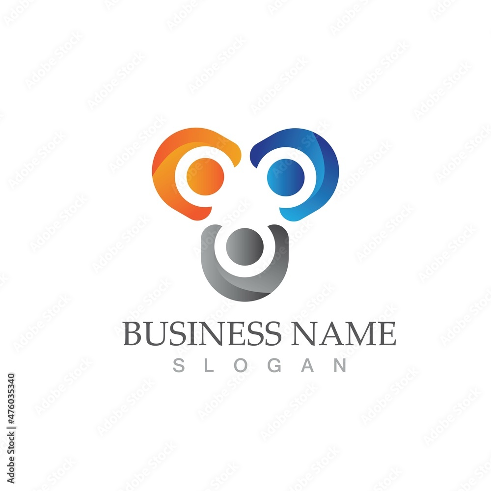 Obraz premium Community, network and social icon