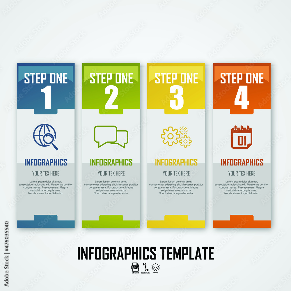 INFOGRAPHICS DESIGN TEMPLATE WITH PLACE YOUR DATA