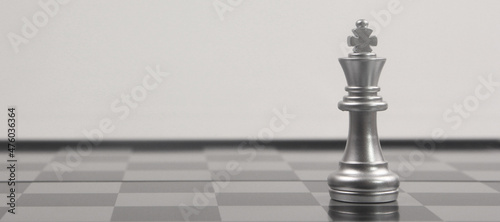 Obraz na plátně Chess board game concept of business ideas and competition and strategy concep