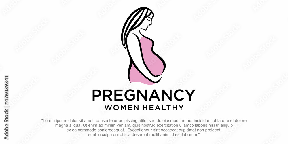 Pregnant logo template vector icon illustration design Pregnant logo template vector icon illustration design