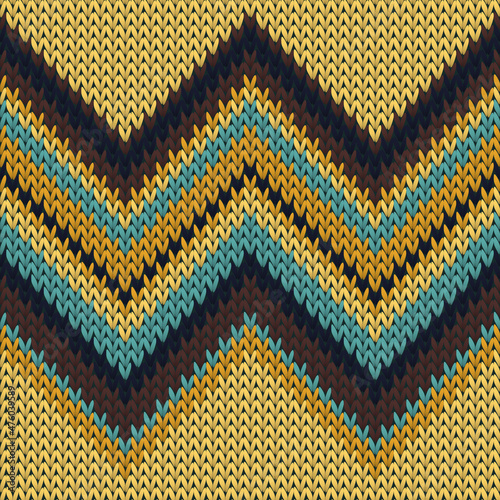 Fairisle zig zal lines knit texture geometric