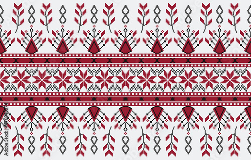 Ethnic Print Fabric Pattern Geometry seamless ornament for ceramics, wallpaper, textile, web, cards.