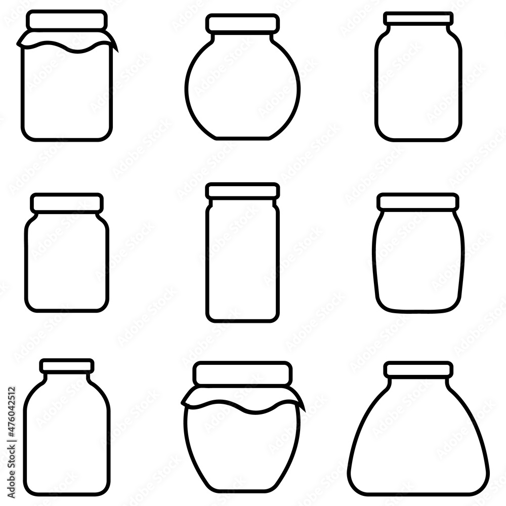 Jar ine icon, vector logo isolated on white background Jar ine icon, vector logo isolated on white background