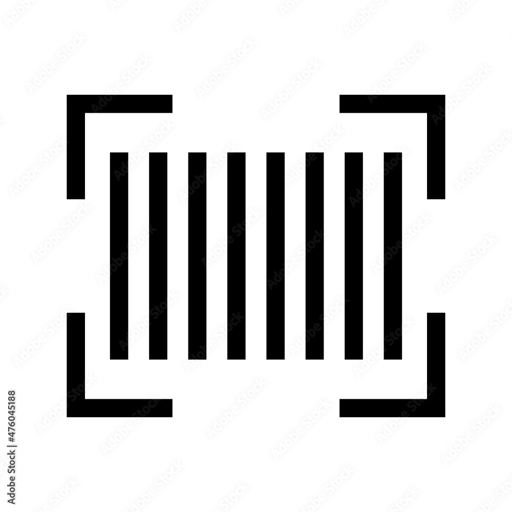 Barcode Scan icon isolated on white background