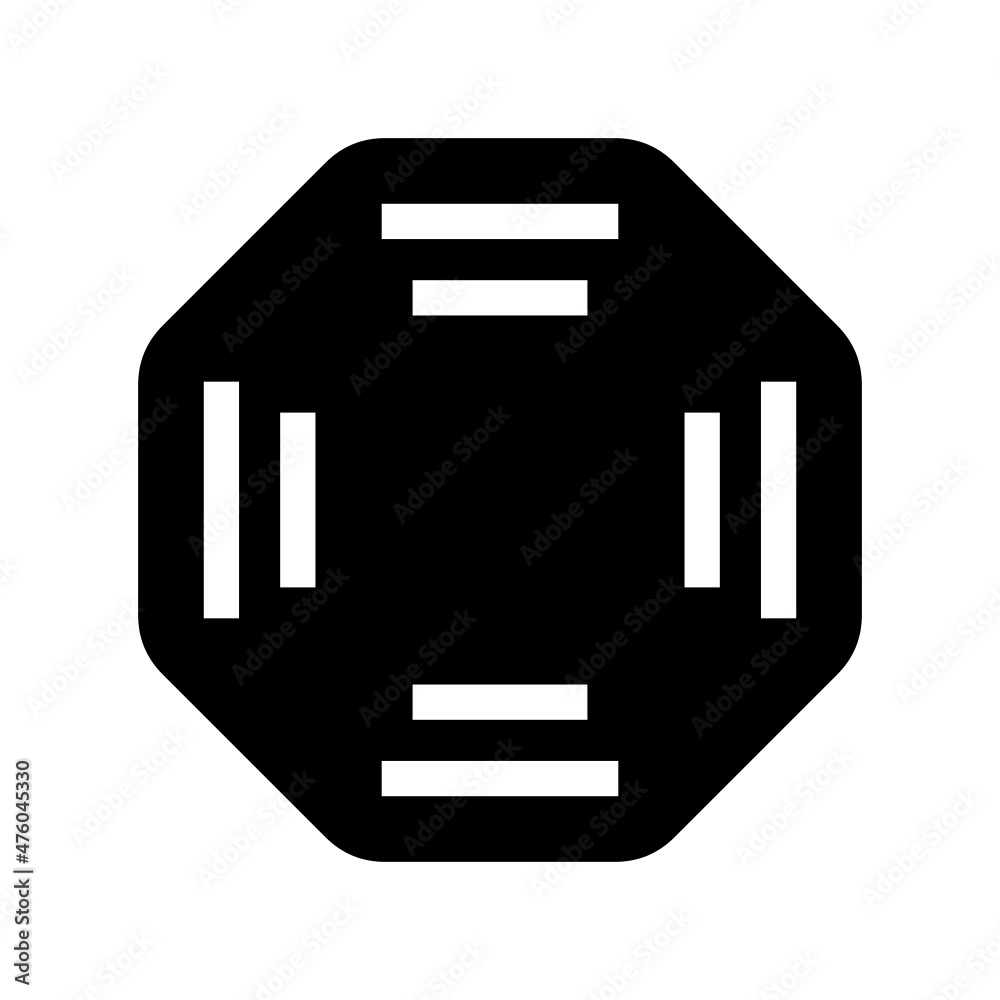 Hexagon icon isolated on white background Hexagon icon isolated on white background