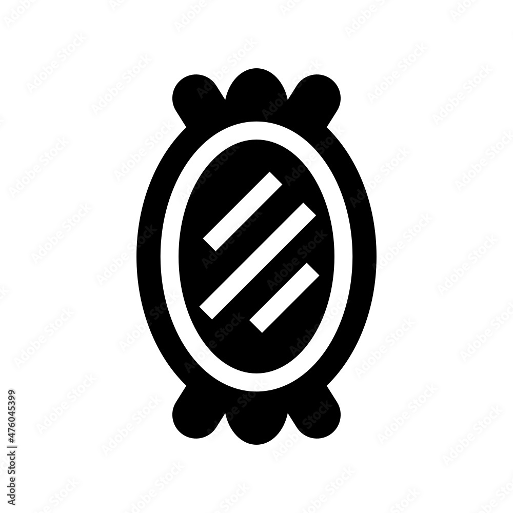Fototapeta premium Mirror icon isolated on white background