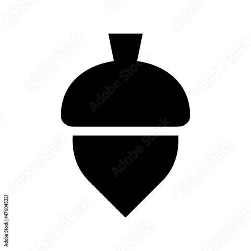 Acorn icon isolated on white background