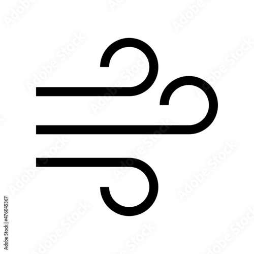 Wind icon isolated on white background