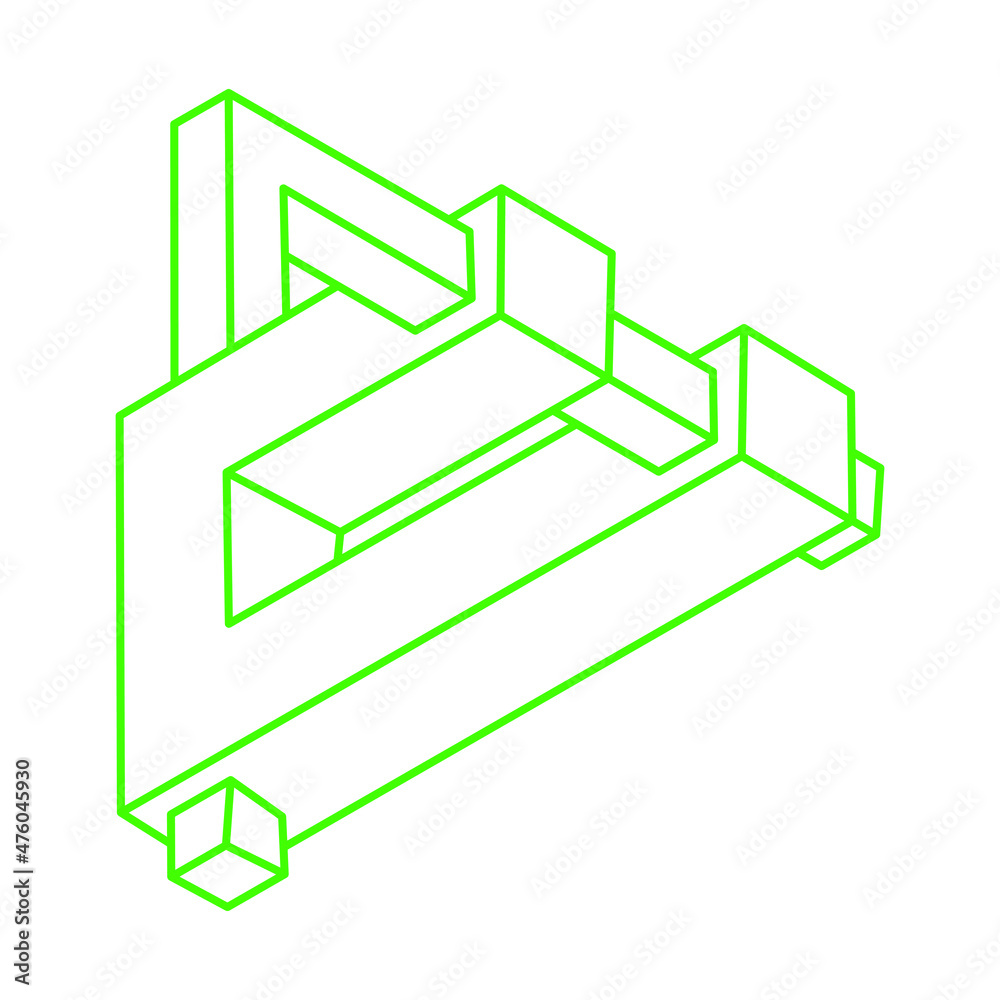 Impossible optical illusion shapes. Logo. Optical art objects. Impossible figures. Line art. Unreal geometric objects. Impossible optical illusion shapes. Logo. Optical art objects. Impossible figures. Line art. Unreal geometric objects.