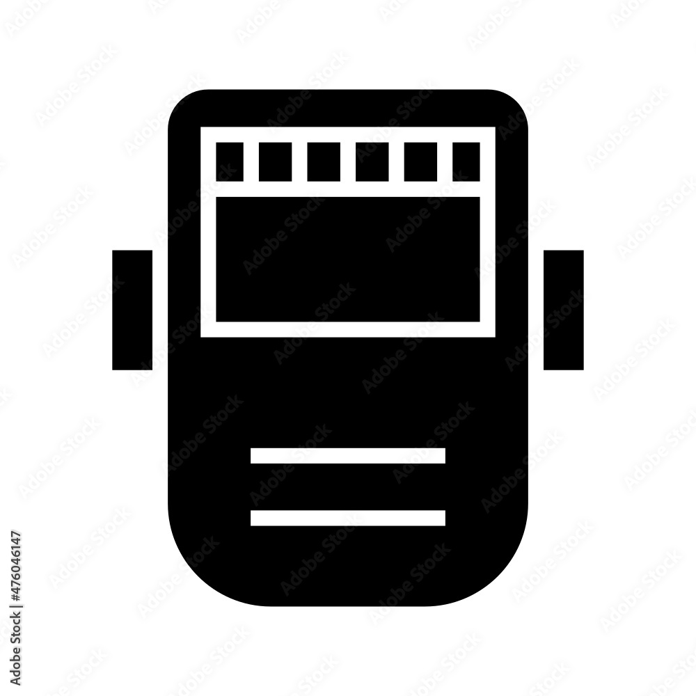 Welding Mask icon isolated on white background Welding Mask icon isolated on white background