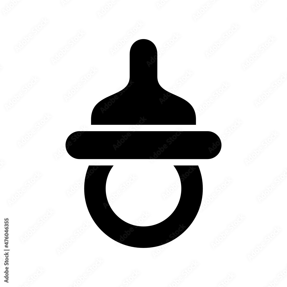Nipple icon isolated on white background Nipple icon isolated on white background