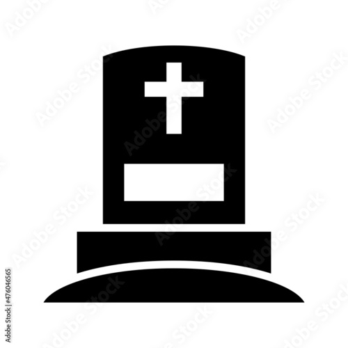 Grave icon isolated on white background