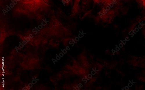 Abstract black and red marbled background texture with grunge streaks and cracks, old distressed dark color paper. red background with watercolor alpha grunge texture. dark crimson watercolor. 