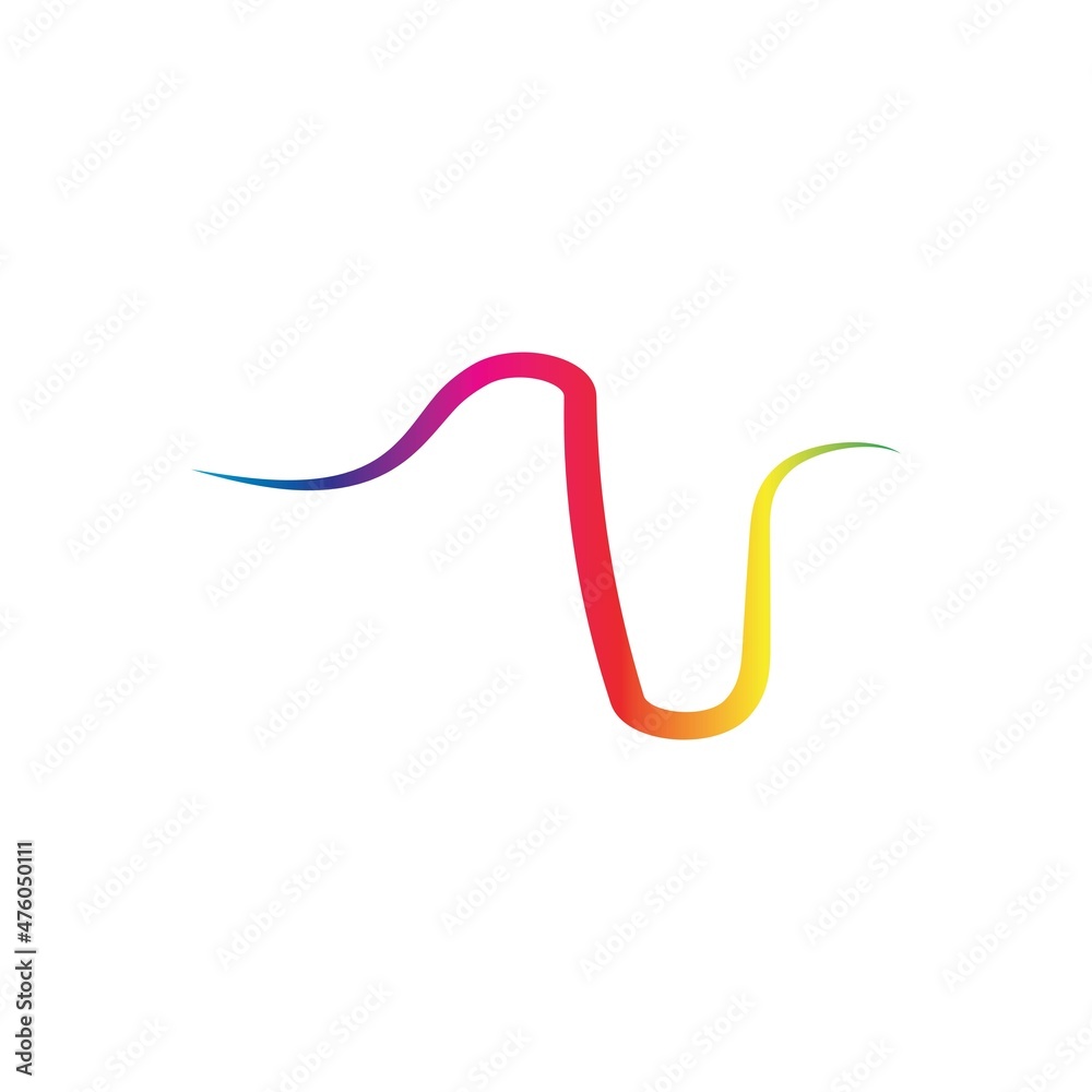 Sound waves vector illustration design template