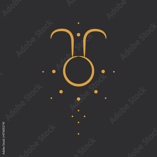 signs of the zodiac symbols. magic signs in the form of tattoo dots. ideal for astrologer blog or tarot cards
