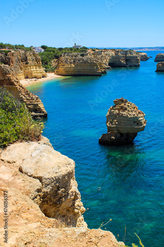 rocky coast of the sea