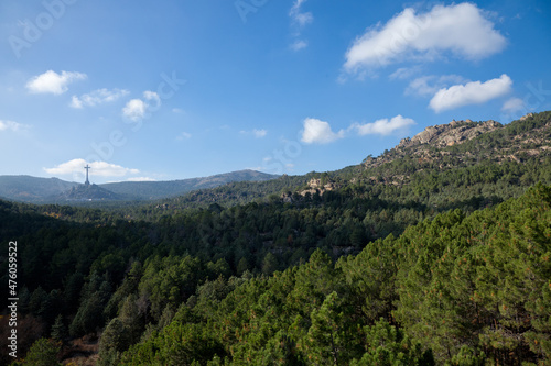 View of Valley of the Fallen, El Valle de los Caidos. Spain. photo