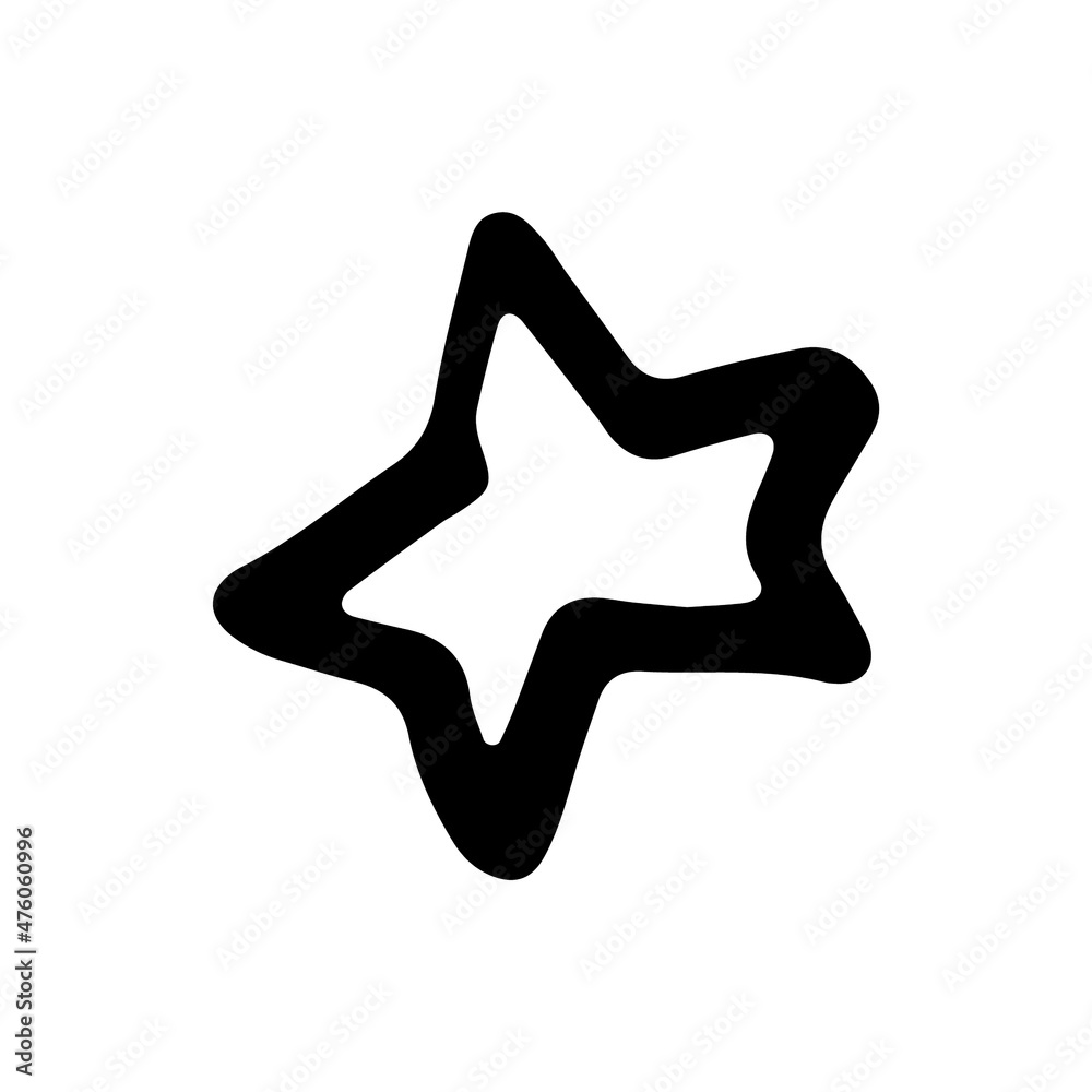 Hand drawn stars. Doodle star vector illustrations. Hand drawn stars. Doodle star vector illustrations.