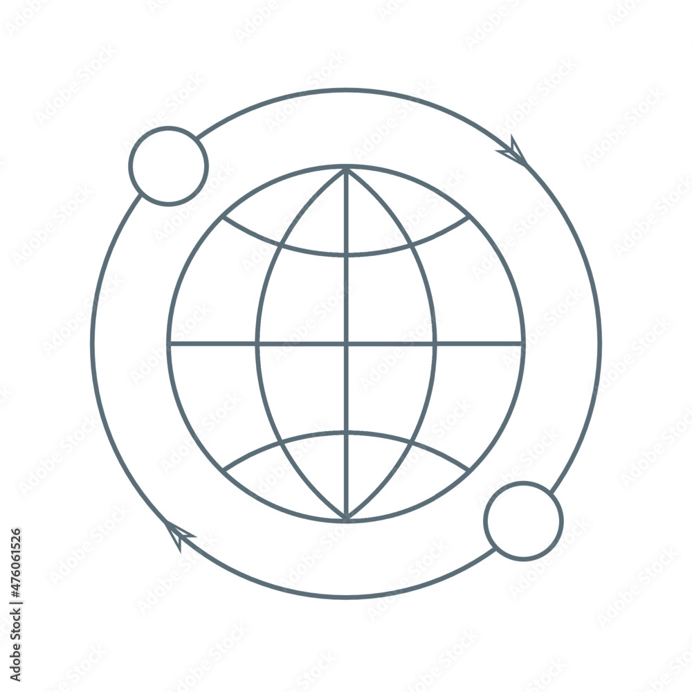 Thin line icon of business and finance. Thin line icon of business and finance.