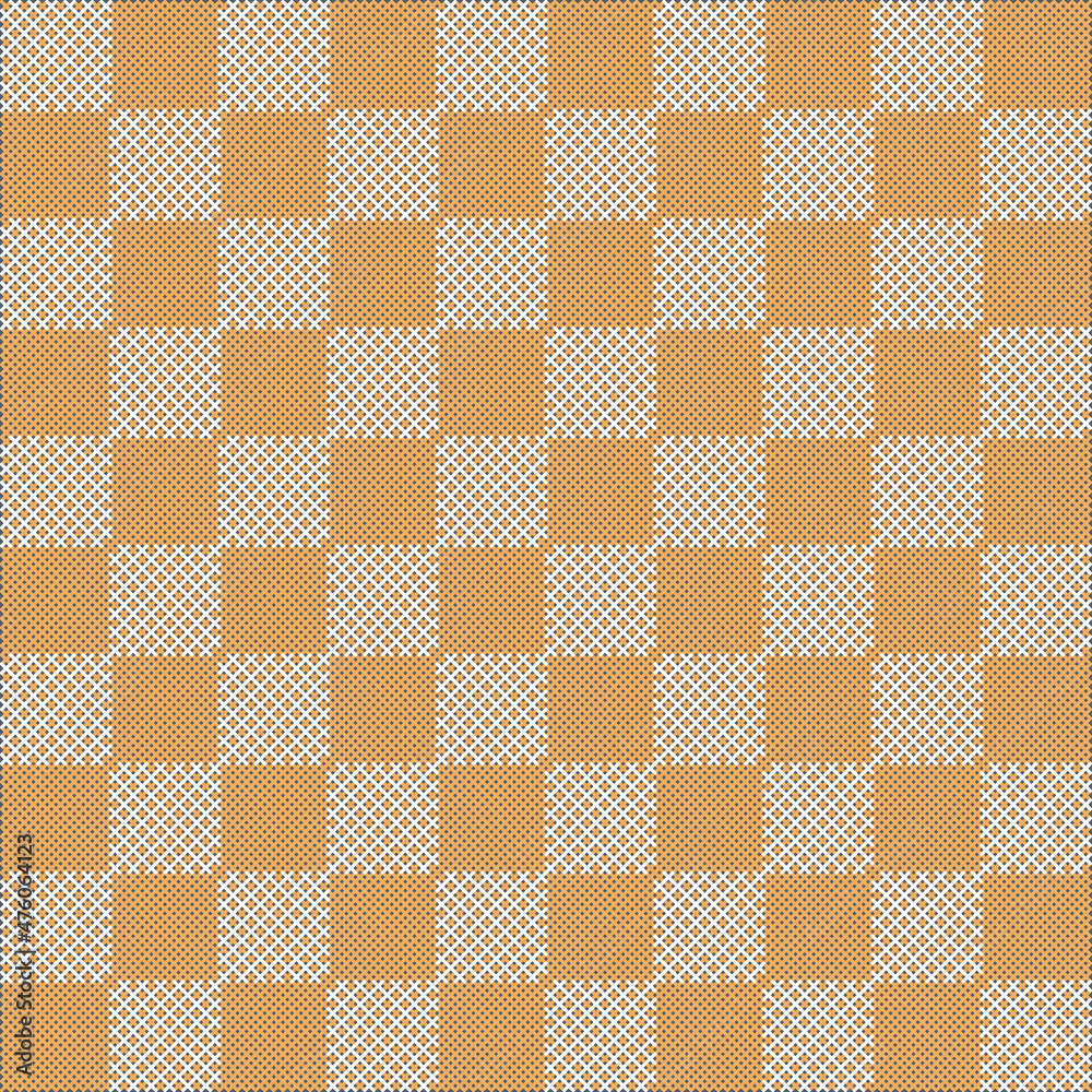 Fototapeta premium Vichy gingham texture pattern. Checkered design. Diagonal background for napkins, towels, tablecloths, wallpapers, shirts and suits. Vector illustration.