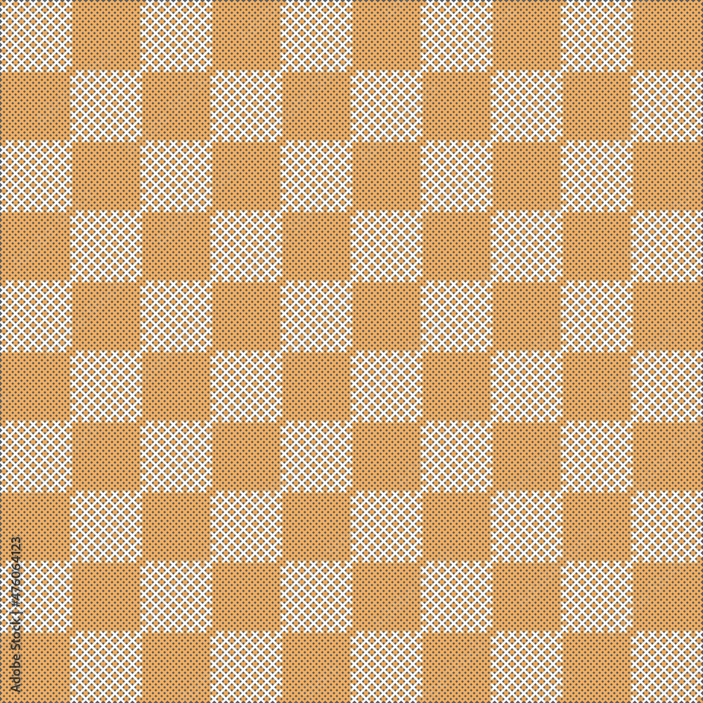 Vichy gingham texture pattern. Checkered design. Diagonal background for napkins, towels, tablecloths, wallpapers, shirts and suits. Vector illustration.