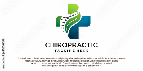 Creative Chiropractic Concept Logo Design Template