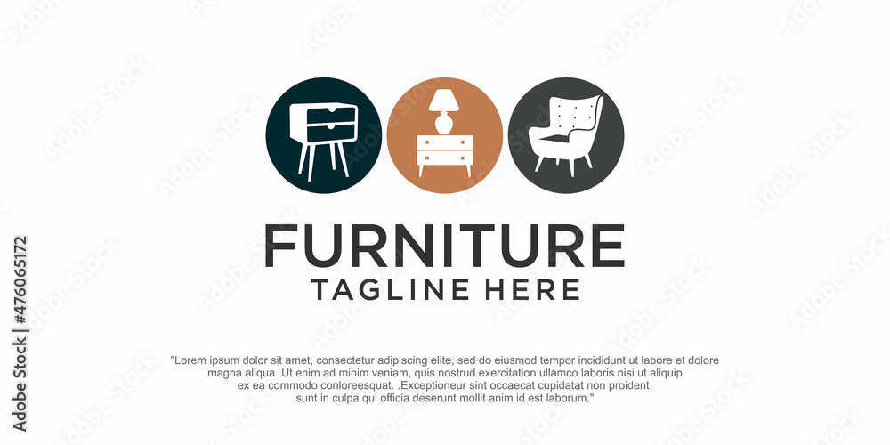 Fototapeta premium Furniture Logo Template