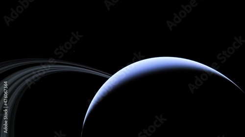 Planets and galaxy, science fiction wallpaper 3d illustration