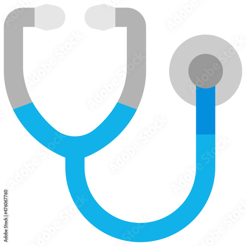stethoscope flat icon