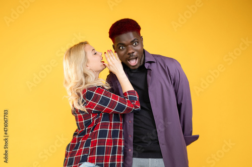 Canvas Print Woman gossip
