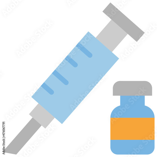 vaccine flat icon