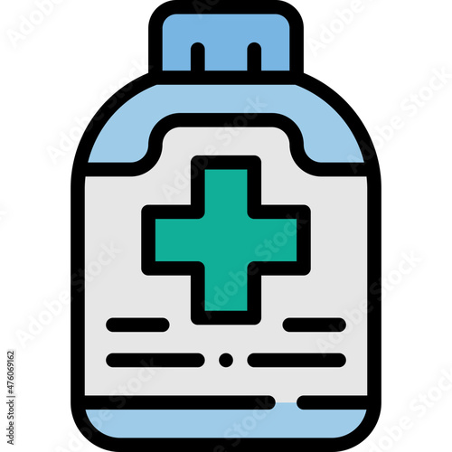 hygiene product filled outline icon