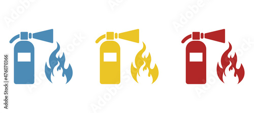 sticker about fire safety, vector illustration
