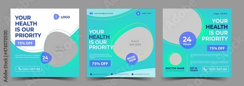 medical social media post design