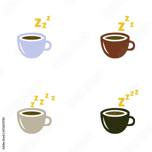 coffee invigorating on a white background  vector illustration