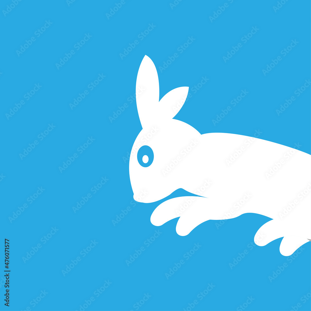 rabbit icon on a white background, vector illustration rabbit icon on a white background, vector illustration
