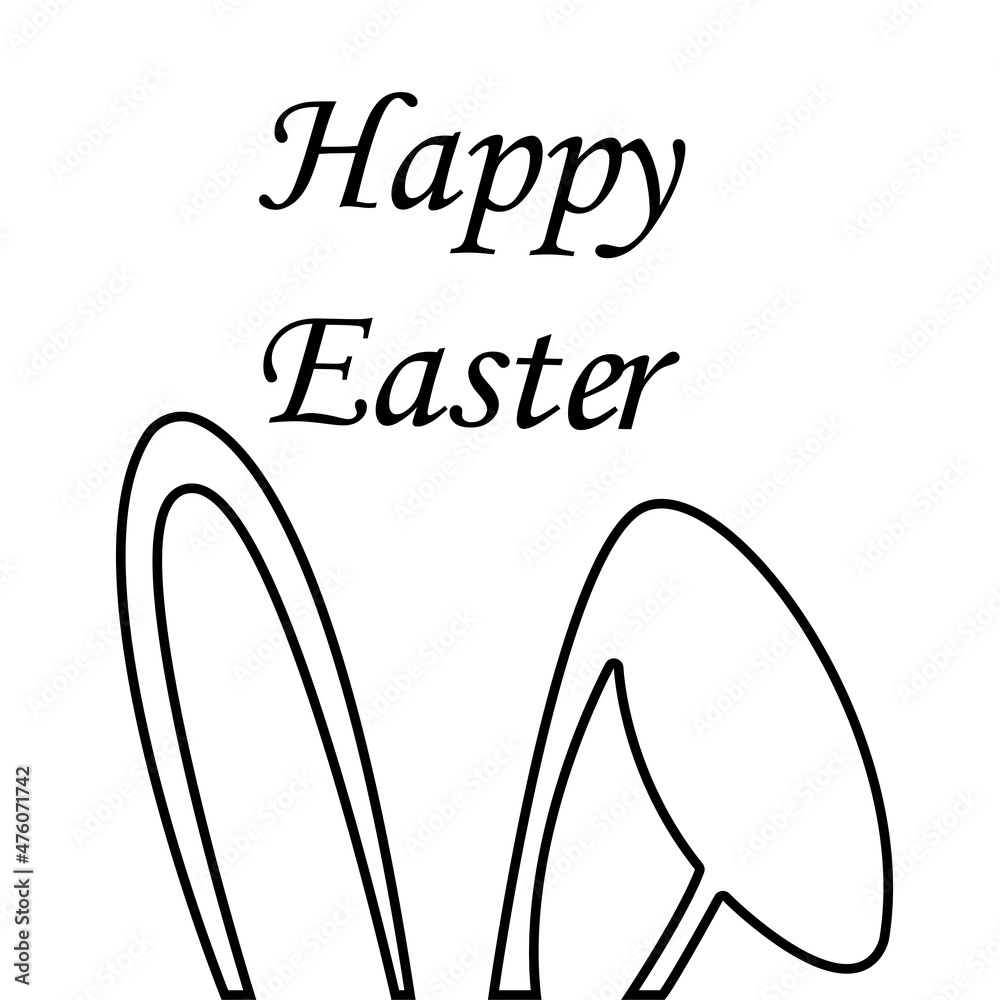 concept of easter bunny, sale, holiday, vector illustration concept of easter bunny, sale, holiday, vector illustration