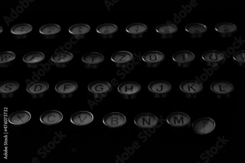 Vintage keyboard of typewriter isvery in the precent currently is collectible.