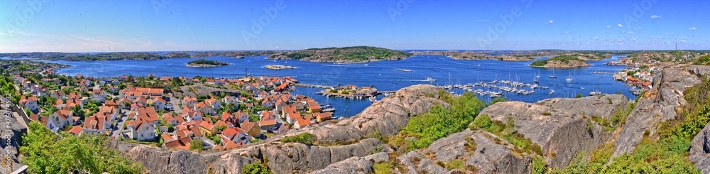 Panorama von  Fjällbacka, Schweden