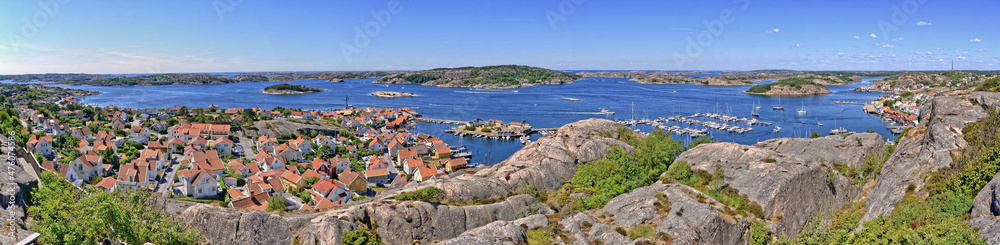 Panorama von  Fjällbacka, Schweden