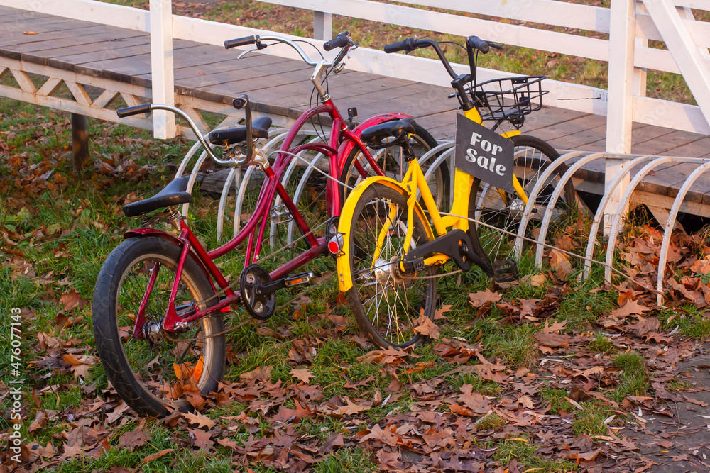 Two bicycles for sale. bike tandem