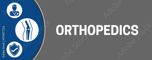 Gray Orthopedics Banner Background Illustration Design