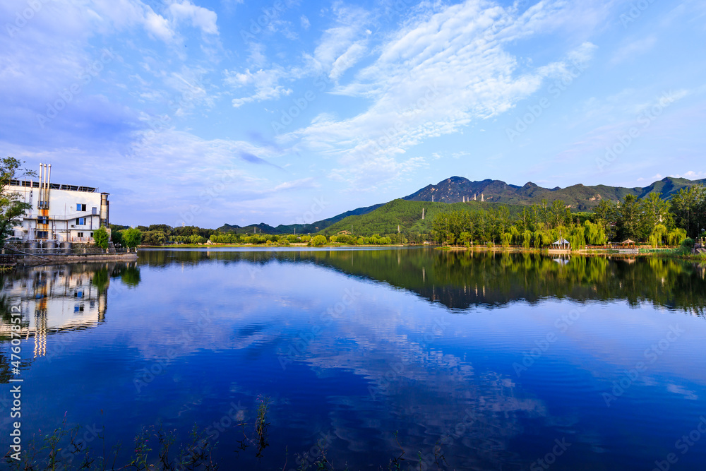 Obraz premium China Beijing Yanqi lake beautiful view KEMPINSKI HOTELS