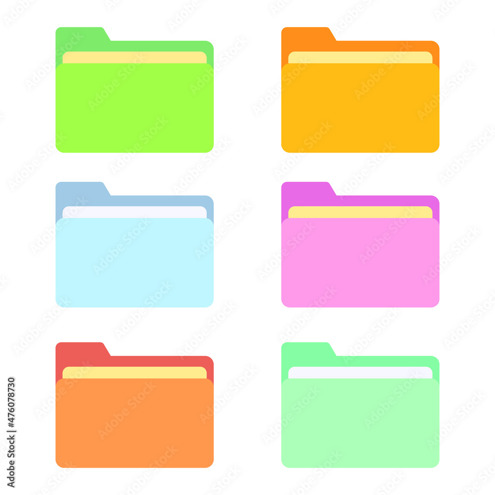 Set of four folder icon for search design. Yellow folder with magnifying glass. Open / Close folder. Flat vector illustration
Set of four folder icon for search design. Yellow folder with magnifying glass. Open / Close folder. Flat vector illustration