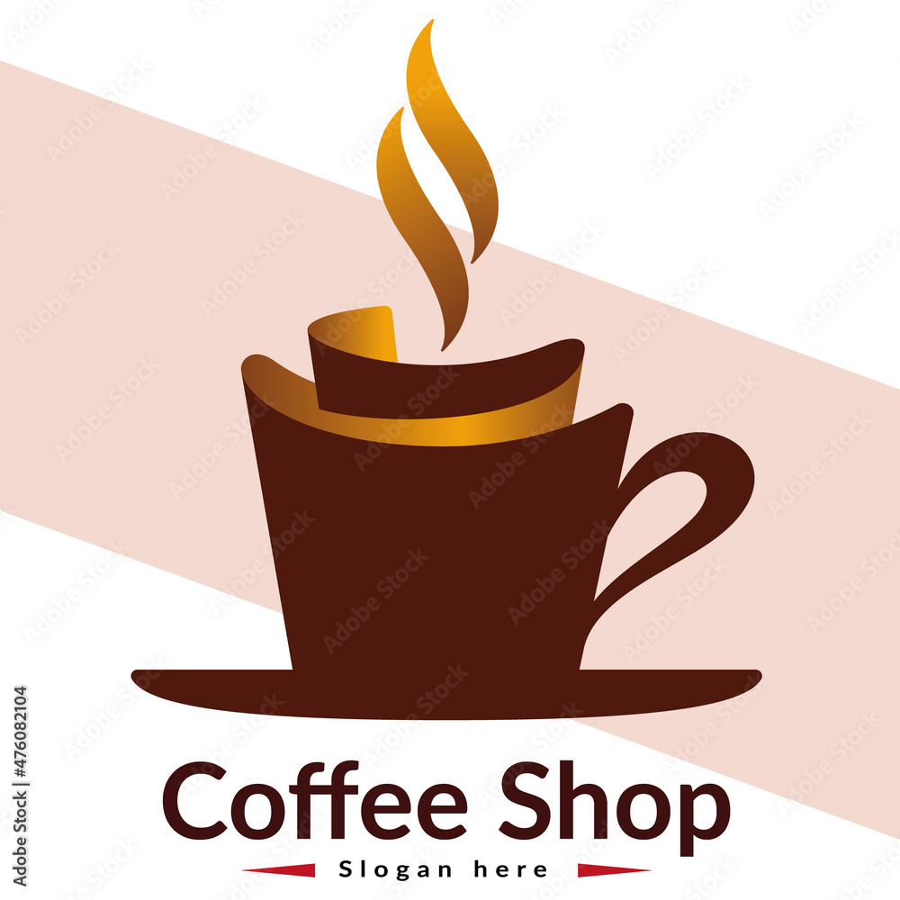 Best Coffee Shop Logo Design Template Vector Abstract Coffee Logo For